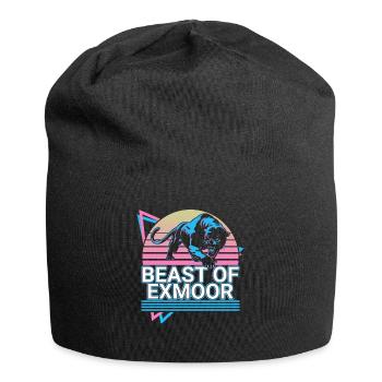 Die Bestie von Exmoor Krypto Kryptozoologie Retro - Jersey-Beanie - Schwarz - Vorne