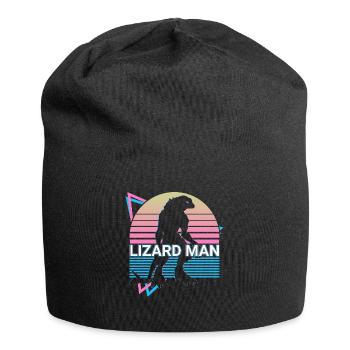 Eidechsenmann Kryptide Kryptozoologie Retro - Jersey-Beanie - Schwarz - Vorne