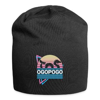 Ogopogo Kryptide Kryptozoologie Retro - Jersey-Beanie - Schwarz - Vorne