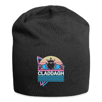 Claddagh Irish Claddagh Ring Retro - Jersey Beanie - black - Front
