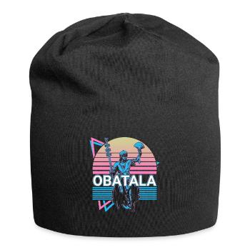 Obatala Orisha Afrikanische Gottheit Yoruba Religi - Jersey-Beanie - Schwarz - Vorne