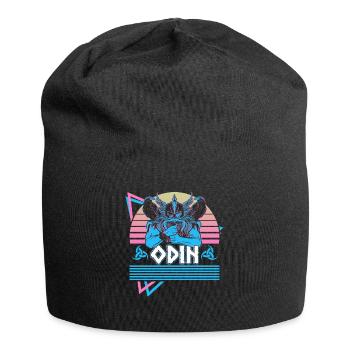 Odin Viking Nordic god Walhalla Asgard - Jersey Beanie - black - Front