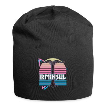 Irminsul Viking Norse Mythology Germanic - Jersey Beanie - black - Front