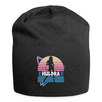 Huldra Hulder Scandinavian Folklore Retro - Jersey Beanie - black - Front