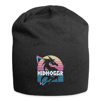 Nidhoggr Wikinger Nordischer Drache Nordische Myth - Jersey-Beanie - Schwarz - Vorne