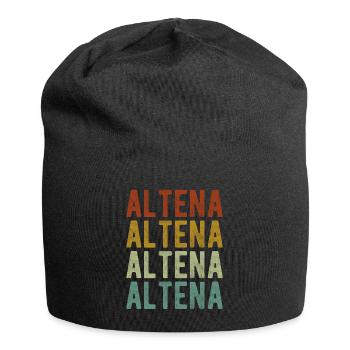 Altena Stadt Retro Vintage - Jersey-Beanie - Schwarz - Vorne