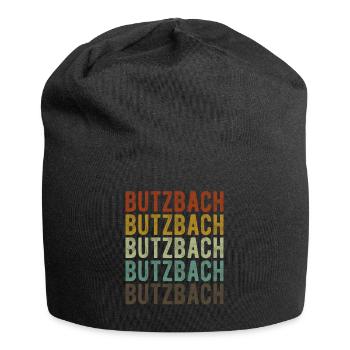 Butzbach Stadt Retro Vintage - Jersey-Beanie - Schwarz - Vorne