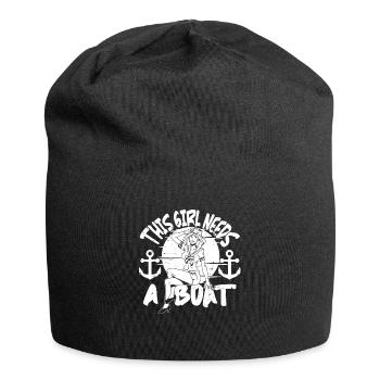 Seglen Segelboot Segler - Jersey-Beanie - Schwarz - Vorne