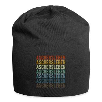 Aschersleben Stadt Retro Vintage - Jersey-Beanie - Schwarz - Vorne