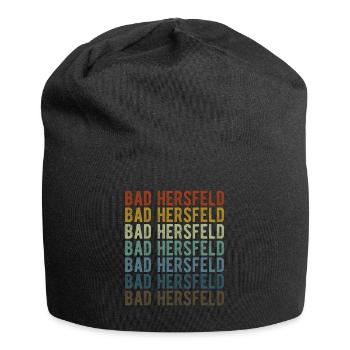 Bad Hersfeld Stadt Retro Vintage - Jersey-Beanie - Schwarz - Vorne