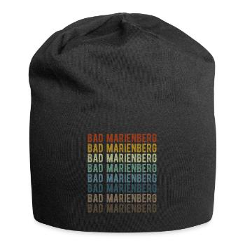 Bad Marienberg Stadt Retro Vintage - Jersey-Beanie - Schwarz - Vorne
