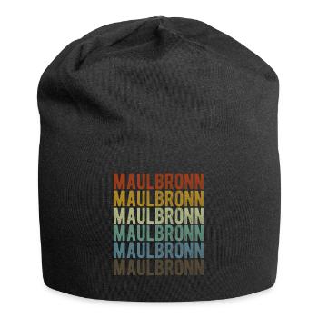 Maulbronn Stadt Retro Vintage - Jersey-Beanie - Schwarz - Vorne