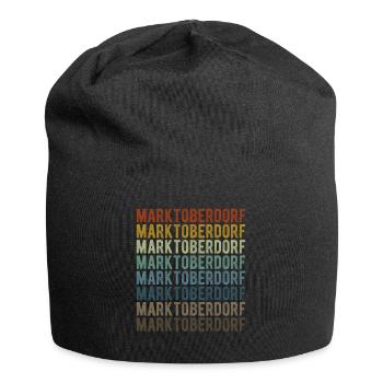 Marktoberdorf Stadt Retro Vintage - Jersey-Beanie - Schwarz - Vorne
