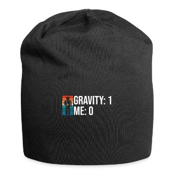 Gebrochener Arm Spruch - Fraktur Gipsarm - Jersey-Beanie - Schwarz - Vorne