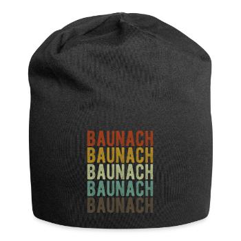 Baunach Stadt Retro Vintage - Jersey-Beanie - Schwarz - Vorne