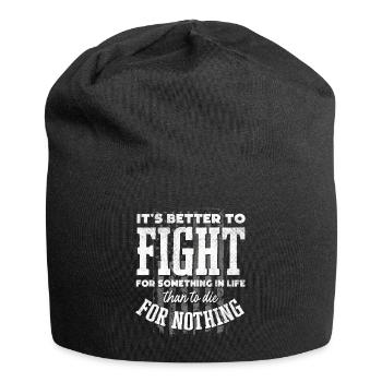 US patriotic quotes, patriot, patriots - Jersey Beanie - black - Front