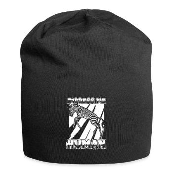 Zebra - Jersey-Beanie - Schwarz - Vorne