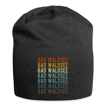 Bad Waldsee Stadt Retro Vintage - Jersey-Beanie - Schwarz - Vorne