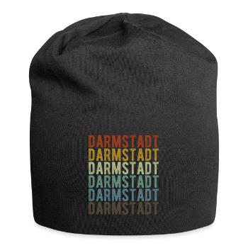 Darmstadt Stadt Retro Vintage - Jersey-Beanie - Schwarz - Vorne