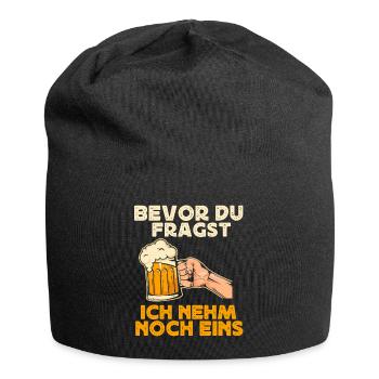 Bier Trinken, Party Bier Saufen - Jersey-Beanie - Schwarz - Vorne