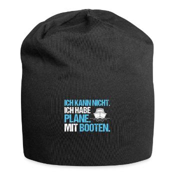 Bootsbauer Bootsbau Schiffbauer Schiffbau Boote - Jersey-Beanie - Schwarz - Vorne