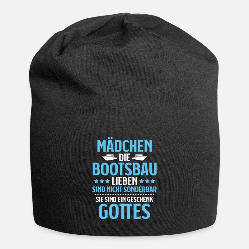 Bootsbauer Bootsbau Schiffbauer Schiffbau Boote - Jersey-Beanie - Schwarz