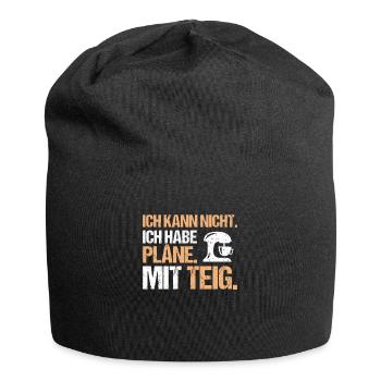 Bäcker Backen Bäckerin Bäckerei Baker Baking - Jersey-Beanie - Schwarz - Vorne
