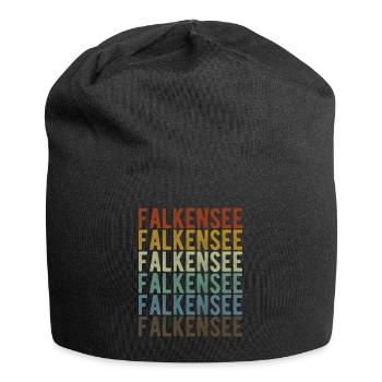 Falkensee Stadt Retro Vintage - Jersey-Beanie - Schwarz - Vorne