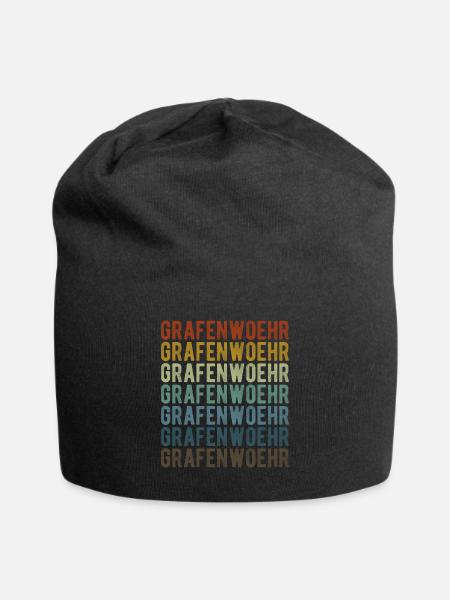 Grafenwoehr Stadt Retro Vintage - Jersey-Beanie - Schwarz