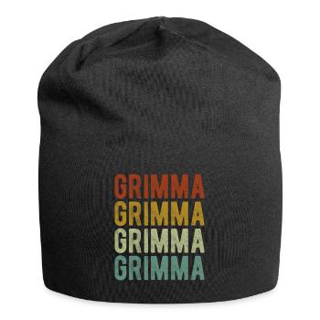 Grimma Stadt Retro Vintage - Jersey-Beanie - Schwarz - Vorne