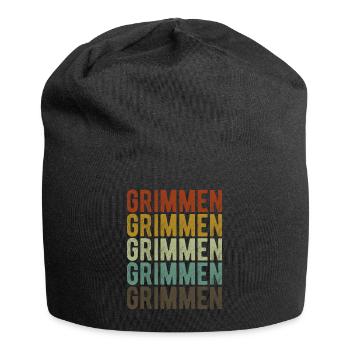 Grimmen Stadt Retro Vintage - Jersey-Beanie - Schwarz - Vorne