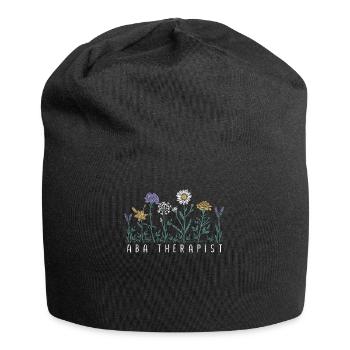 Thérapeute floral - Bonnet en jersey - noir - Devant