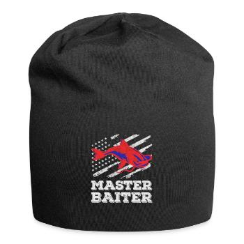 Master Baiter - Wels Catfish Angler Fischen Angeln - Jersey-Beanie - Schwarz - Vorne