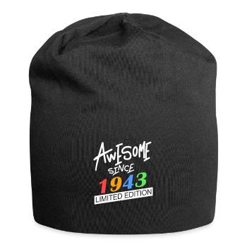 1943 - Jahrgang 1943 - Fantastisch seit 1943 - Jersey-Beanie - Schwarz - Vorne