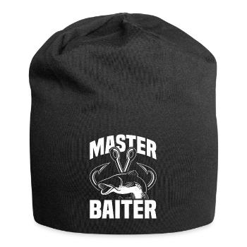 Master Baiter - Wels Catfish Hunter - Jersey-Beanie - Schwarz - Vorne