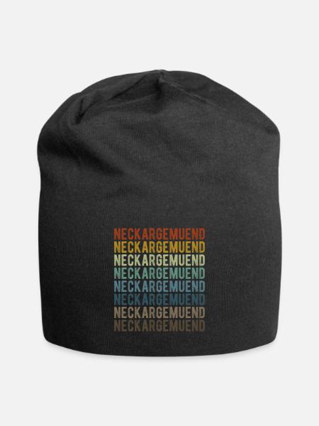 Neckargemuend Stadt Retro Vintage - Jersey-Beanie - Schwarz