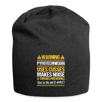Pyrotechnician Fireworks Pyrotechnics Pyrotechnician - Jersey Beanie - black - Front