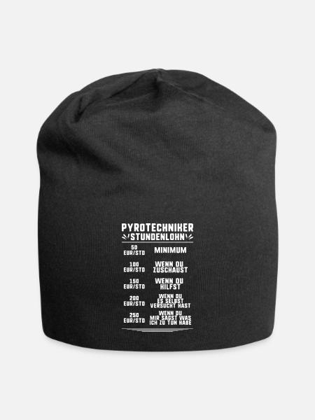 Pyrotechniker Feuerwerk Pyrotechnik Pyrotechnician - Jersey-Beanie - Schwarz