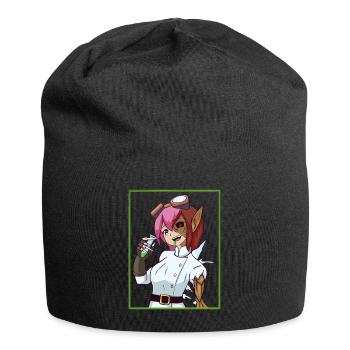 Biopunk Anime Girls Biopunk Aesthetic - Jersey Beanie - black - Front