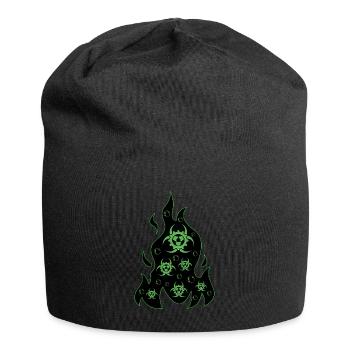 Biopunk Flame Biopunk Aesthetics - Jersey Beanie - black - Front