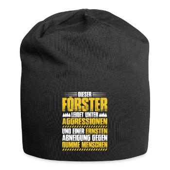 Förster Forstwirtschaft Forester Waldarbeiter Wald - Jersey-Beanie - Schwarz - Vorne