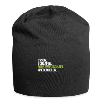 Forstwirt Forstwirtschaft Waldfacharbeiter Wald - Jersey-Beanie - Schwarz - Vorne