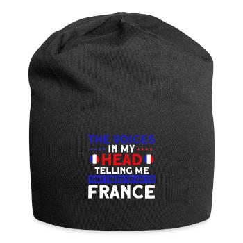 French Flag French Roots Gift - Jersey Beanie - black - Front