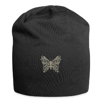 Baroque Aesthetics Hippie Butterfly Vintage Retro - Jersey Beanie - black - Front