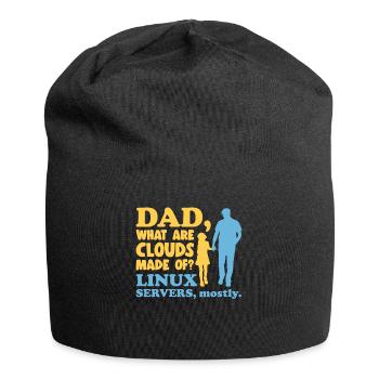 Cloud Computing Informatik Tech - Jersey-Beanie - Schwarz - Vorne