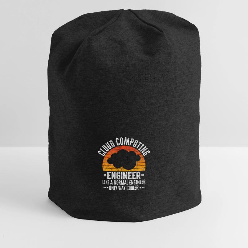 Cloud Computing Engineer Definition Retro Computer Jersey-Beanie