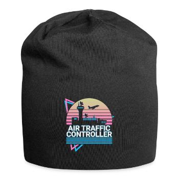 Air Traffic Controller ATC Flight Control Retro - Jersey Beanie - black - Front