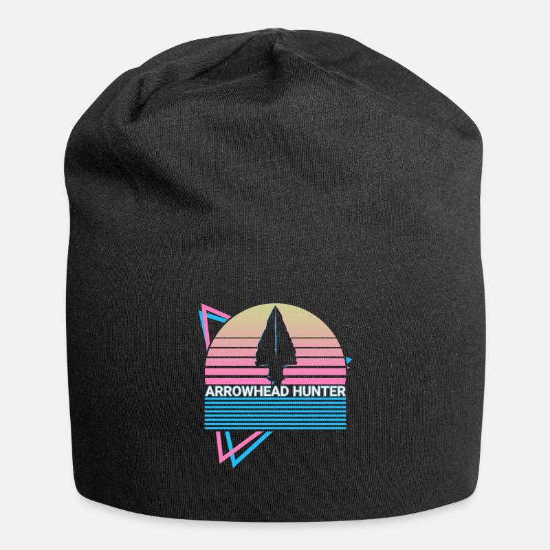 Pfeilspitze Jäger Retro - Jersey-Beanie - Schwarz