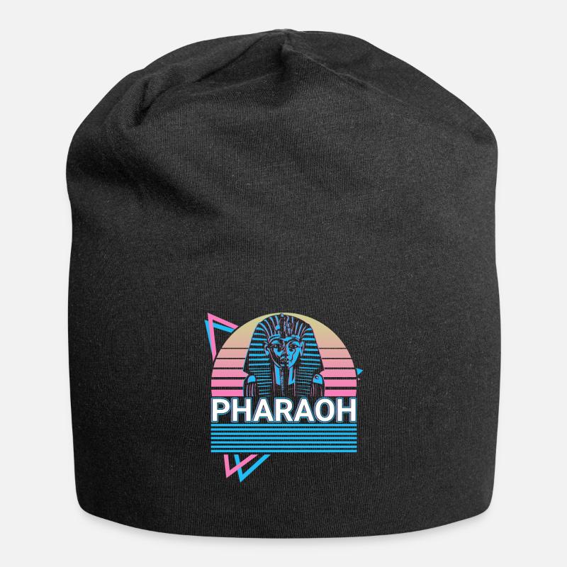 Pharao König Tut Ägyptischer Pharao - Jersey-Beanie - Schwarz