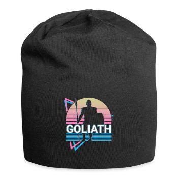Goliath Philister Riese Retro - Jersey-Beanie - Schwarz - Vorne